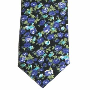 Colorful Cotton Floral Tie Narrow Men's